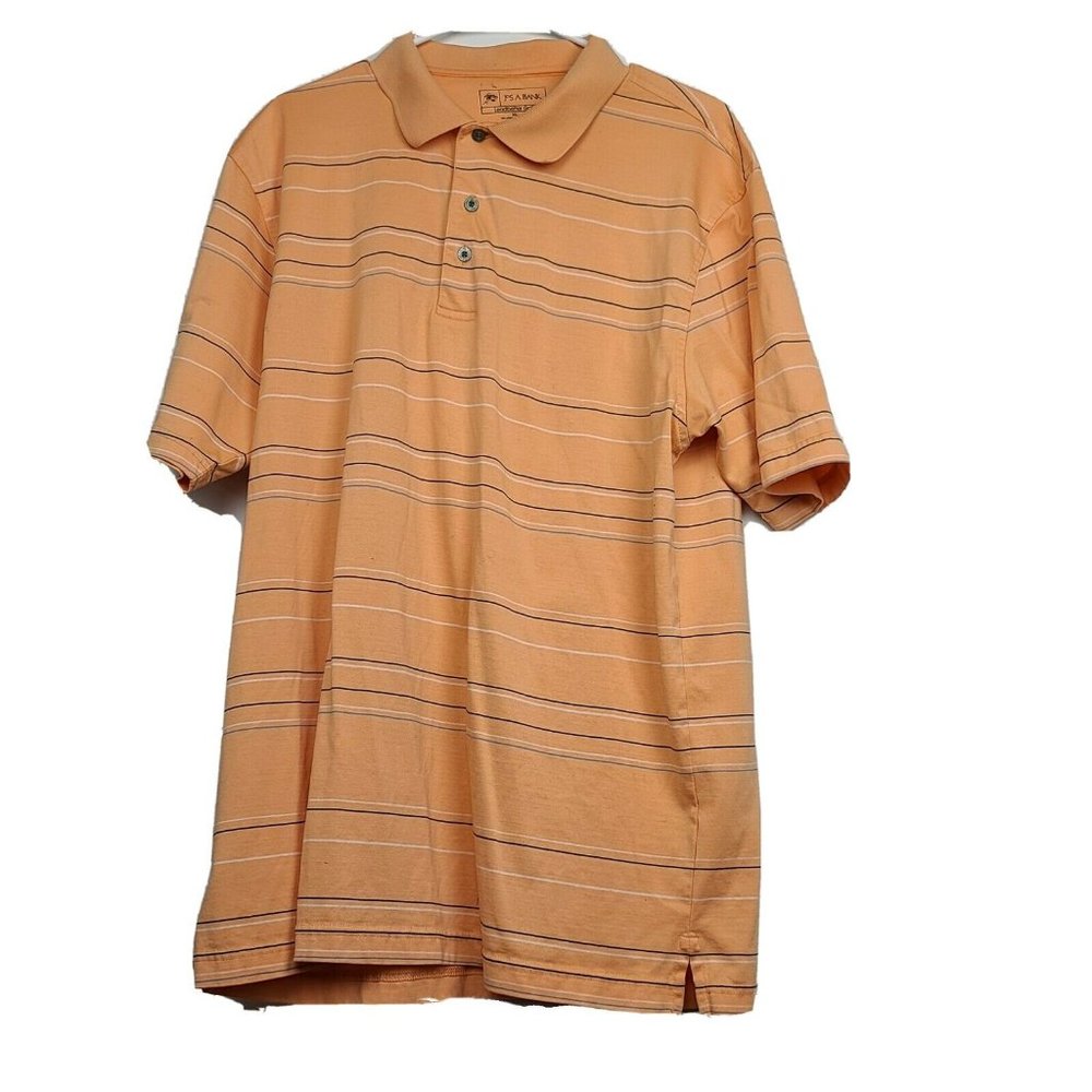Jos A Bank Orange Leadbetter Golf Men's SZ:XL Polo